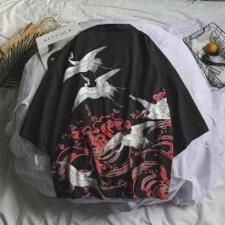 Kimono Japonais REDCLOUD™ -Mode Coréenne hallyu street vestes veste kimono redcloud 13857438334999