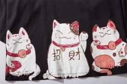 Kimono Japonais Welcome Kitty™ 19 Kimono Japonais Welcome Kitty™ -Mode Coréenne hallyu street vestes veste kimono welcome kitty 13857505050647