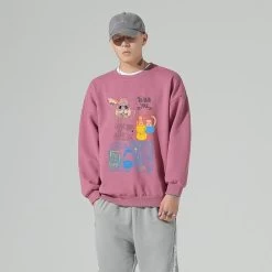 Sweatshirt Coréen ALONY™ -Mode Coréenne hallyu street violet xs sweatshirt coreen alony 16716103942167