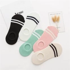 Pack De 5 Paires De Chaussettes Coréennes Ankle™ -Mode Coréenne product image 1710438581