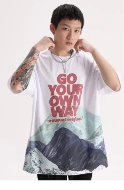 T-Shirt Coréen GO YOUR OWN WAY™ -Mode Coréenne product image 1732249183